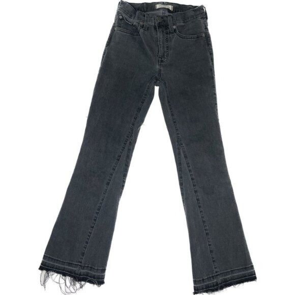 Madewell Cali Demi-Boot Jeans in Tobin Wash: Inset-Leg Edition raw hem 23x25 - Picture 3 of 11